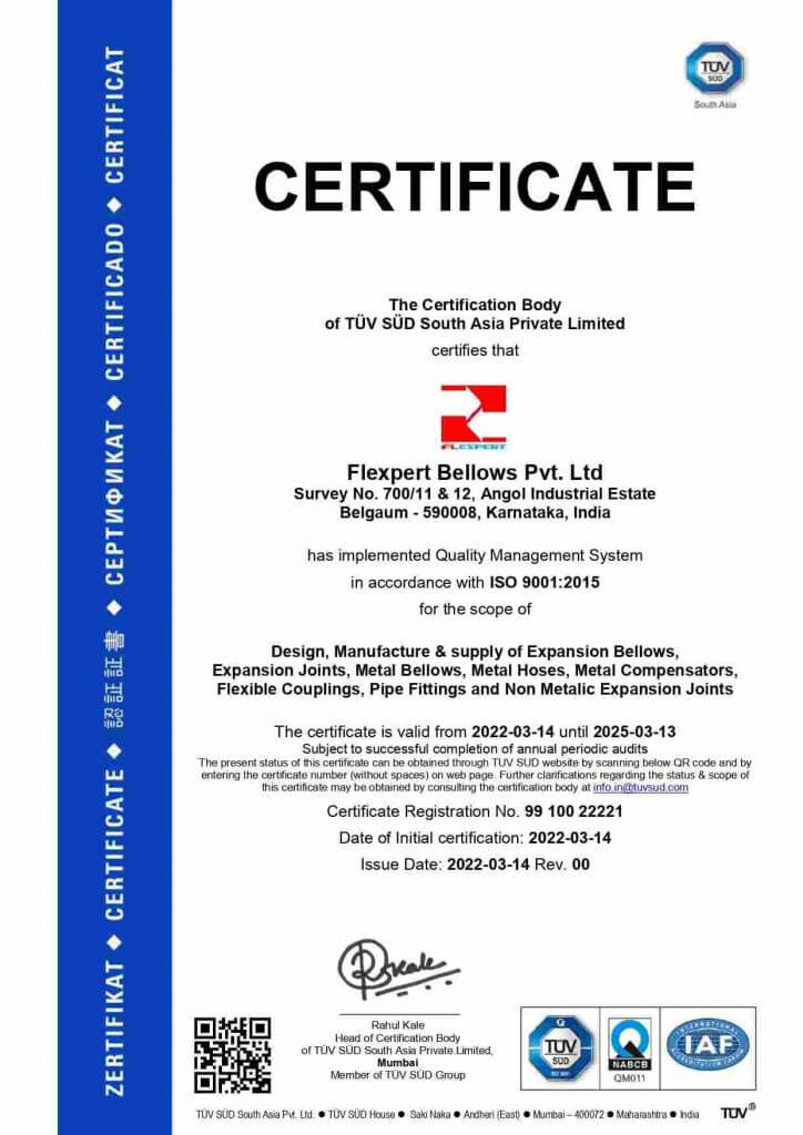 ISO Certificate